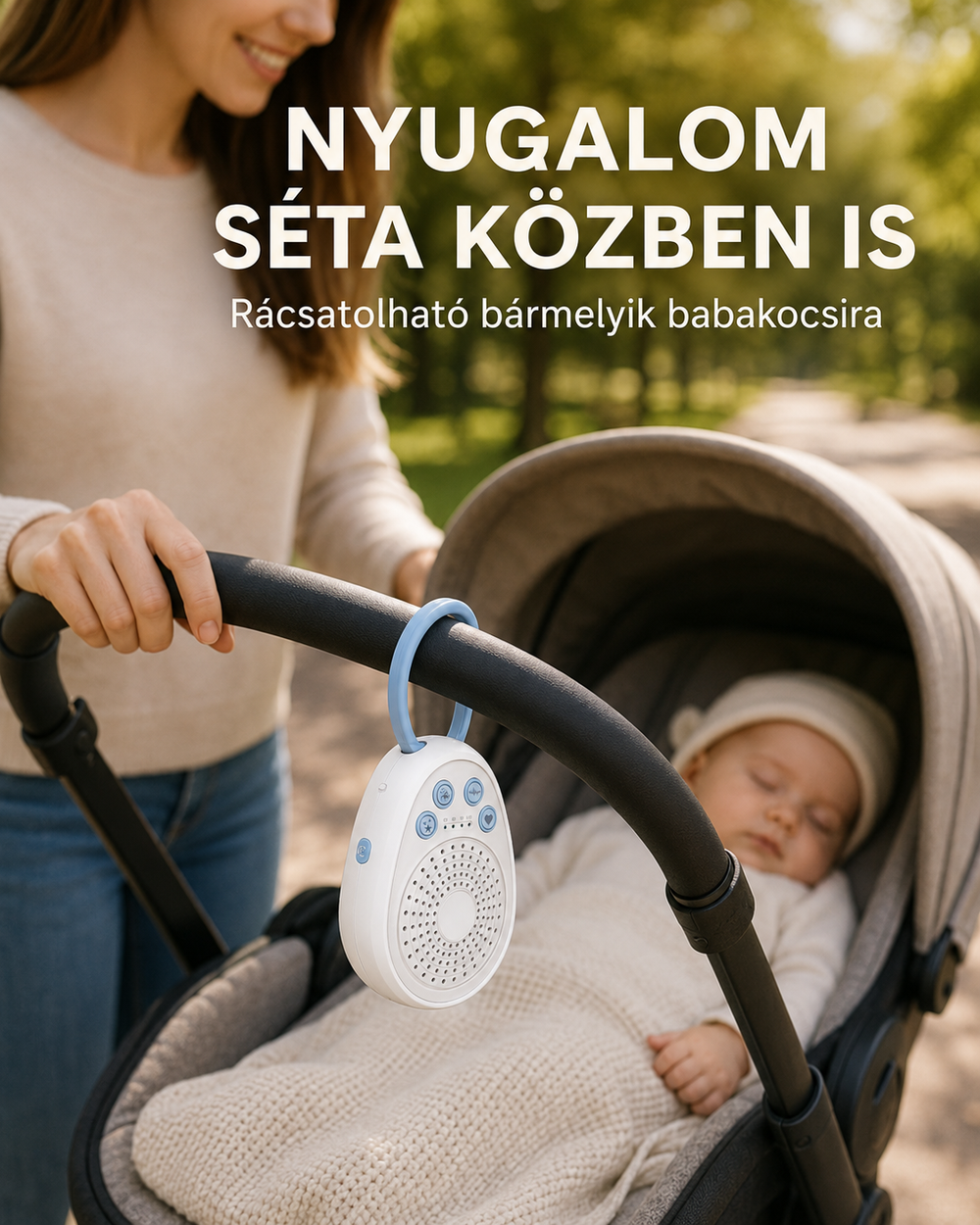 BabaCsend™ Hordozható Fehér Zaj Gép