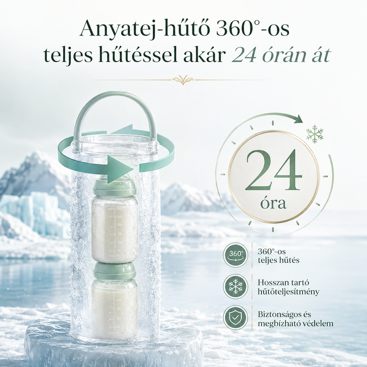 BabaHűtő™ Hordozható Anyatej-hűtő