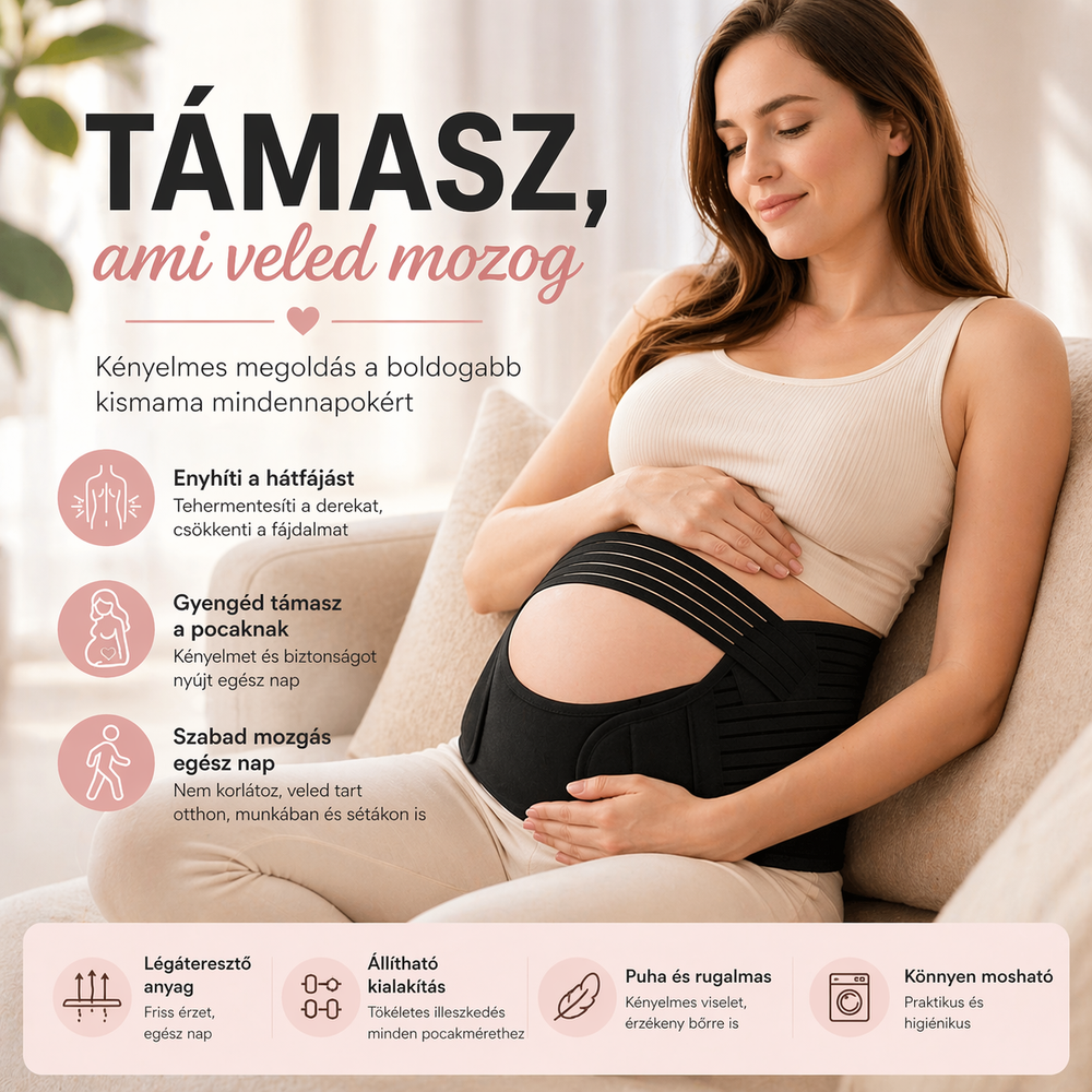 MammaSupport™ – 3-fázisú Derék- és Pocaktámasztó