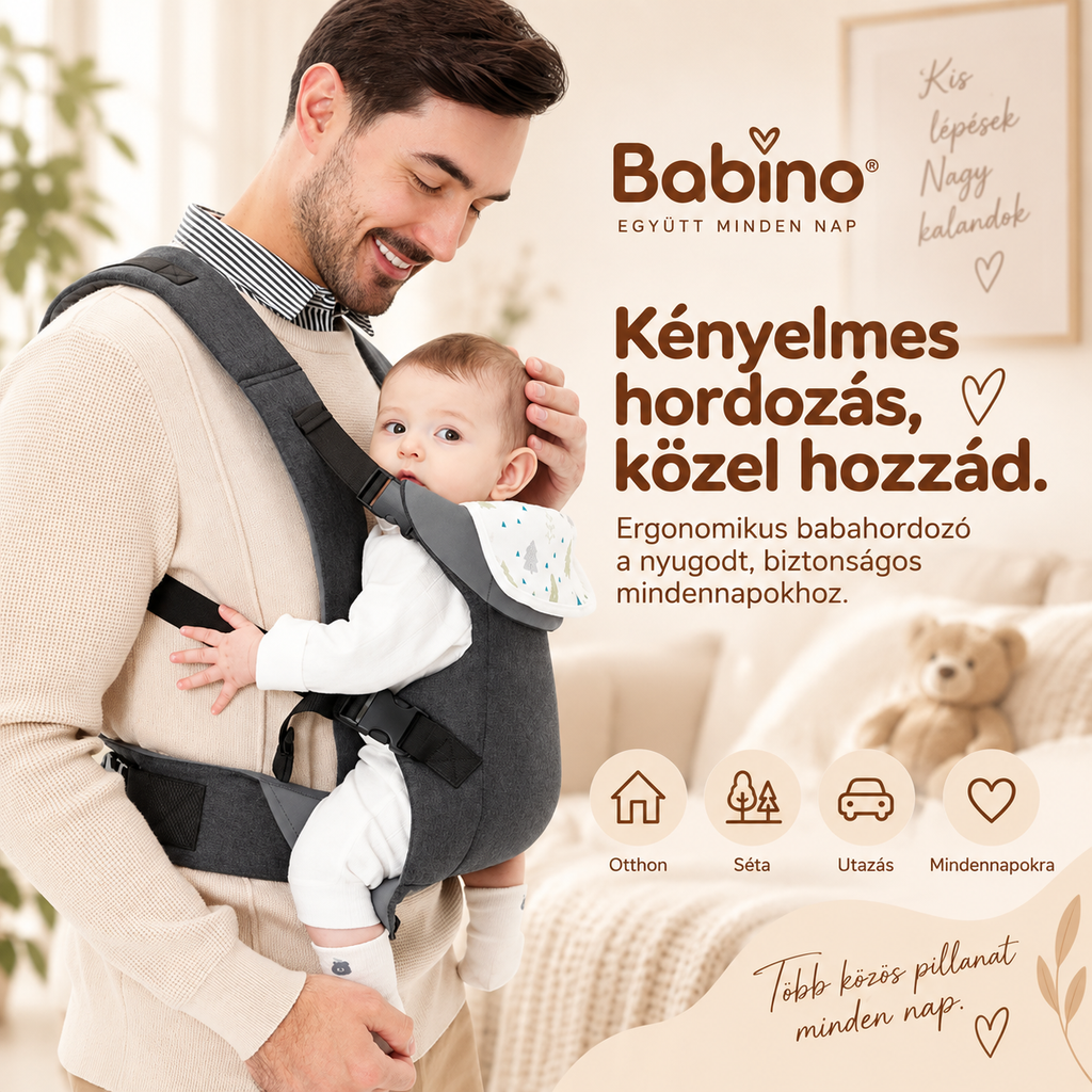 BabaHordi ergonomikus babahordozó